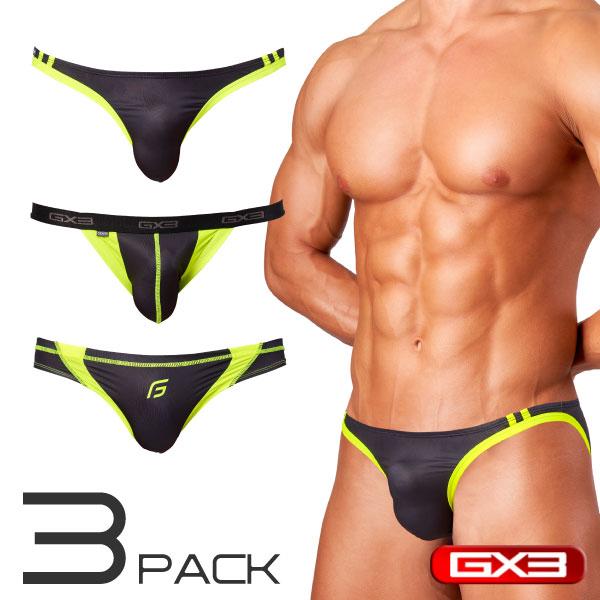GX3 Gloss Neon Bikini Assorted - 3Pack