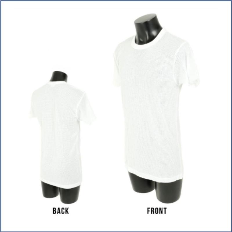 Men's SEASON GOLD Cotton Mesh Round Neck Inner Top