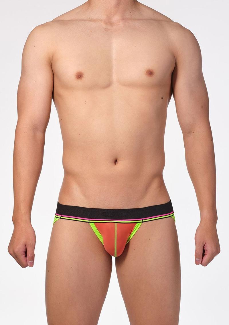 Neon-Line Hip-Strap 男裝後空內褲