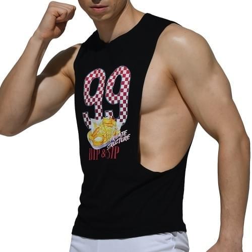 Dropped Armhole Sleeveless Tee
