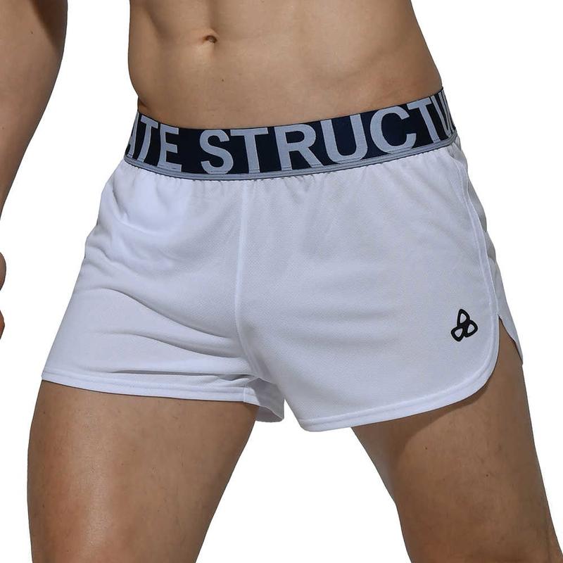 Lounge Shorts With Mini Pocket - WHITE
