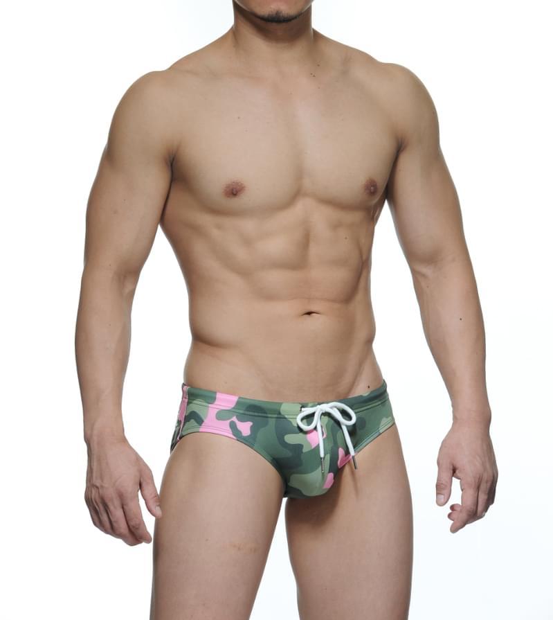 FLINT Brief Swimwear - Green Pink