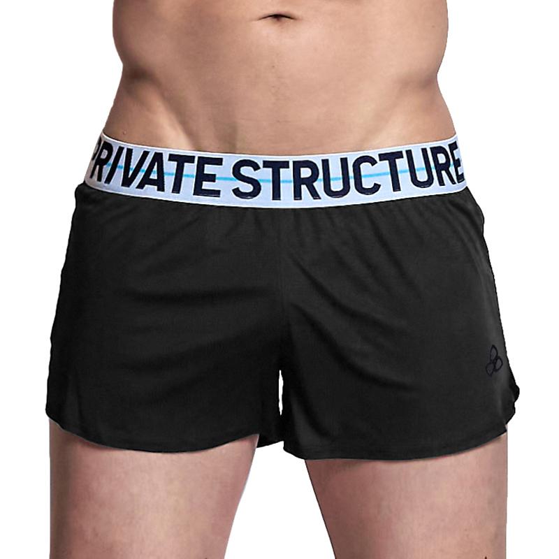 帶內袋的運動布料跑步短褲